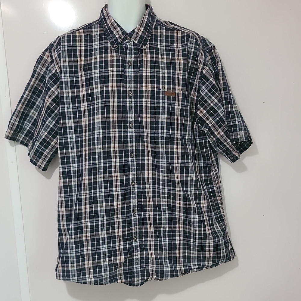 Carhartt Black and White Casual Button Down Shirt